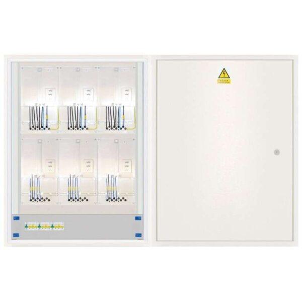 Elektroměrový rozvaděč 3x 3f elektroměr, 3x HDO